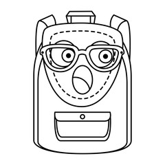 school bag supply kawaii comic character