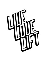 pumpen live love lift stark logo gewicht heben trainieren liebe hantel I love schwitzen bodybuilder muskeln cool kerl fitness studio stemmen sexy körper clipart