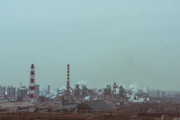 Fototapeta na wymiar Aerial view of thermal power plant