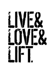 live love lift stempel trainieren gewicht heben liebe pumpen hantel logo I love schwitzen bodybuilder stark muskeln cool kerl fitness studio stemmen sexy körper clipart