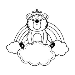 Teddy bear cartoon design vector illustration