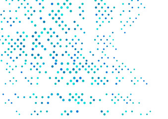 Light Blue, Green vector background with bubbles