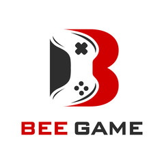 Initial game stick logo design B