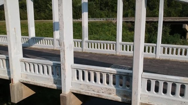 Slightly different view of Rainbow Bridge on historic Route 66, near Baxter Springs Kansas. People from all over the world still travel over this bridge as they get their kicks on route sixty six.
