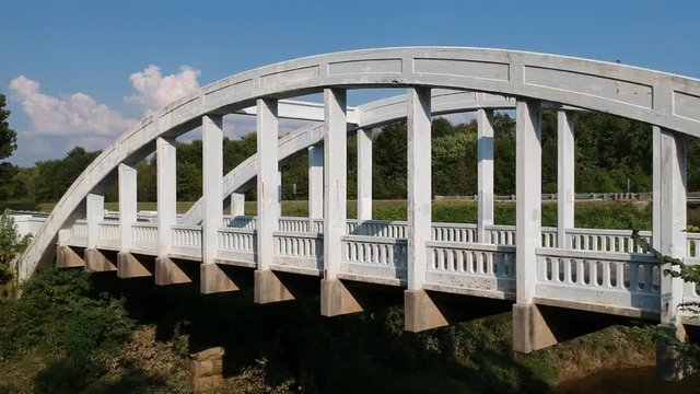 Slightly different view of Rainbow Bridge on historic Route 66, near Baxter Springs Kansas. People from all over the world still travel over this bridge as they get their kicks on route sixty six.