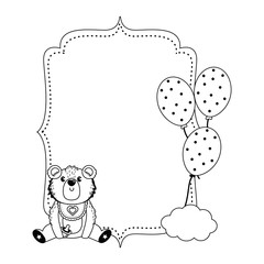Isolated label for baby shower design