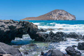 Rugged Coastline of Oahu, Hawaii