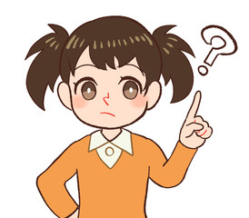 疑問に思う子供