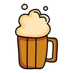beer jar drink isolated icon