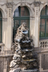The Fountain in Palace Zwinger (Der Dresdner Zwinger) is a palace in Dresden, eastern Germany, built in Baroque style.
