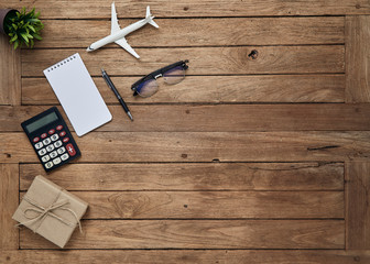 Business objects office on desk table