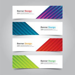 Fototapeta premium Vector Abstract design banner web template