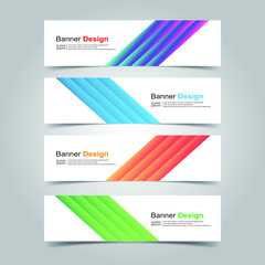 Fototapeta premium Vector Abstract design banner web template