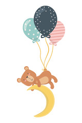 Baby shower icon set design