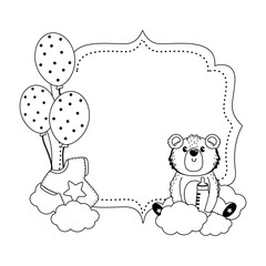 Isolated label for baby shower design