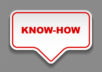 red vector banner know how