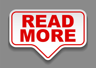 red vector banner read more