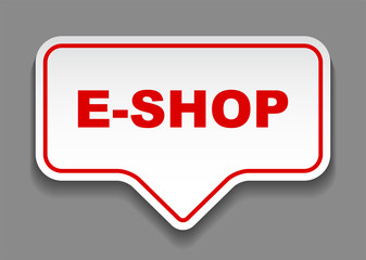 red vector banner eshop