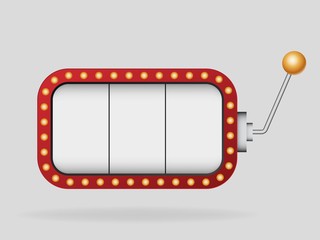 Slot machine vector template .