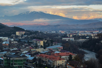 panorama miasta Achalciche, Gruzja, 