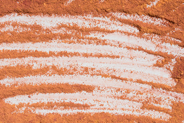 orange powder pigment pattern background