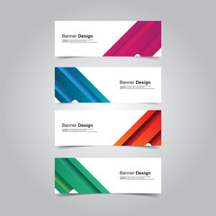 Fototapeta premium Vector Abstract design banner web template
