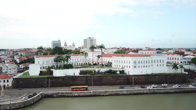 palacio dos leoes, historical building in sao luis do maranhao, brazil.