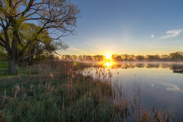 sunrise on the lake