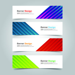 Fototapeta premium Vector Abstract design banner web template
