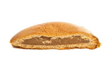 swiss nut cake isolated