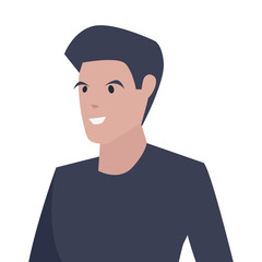 man character portrait cartoon design