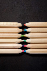 Pencils close up