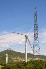 Obraz premium Wind energy concept