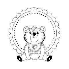 Isolated label for baby shower design