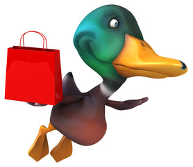 Fun duck - 3D Illustration