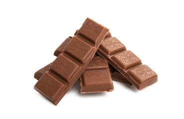 chocolate bar isolated