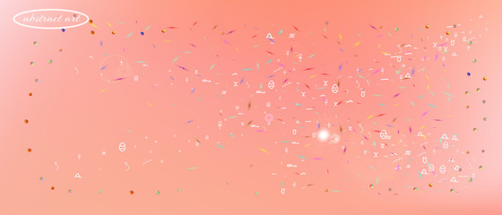 Colorful abstract ultra wide space background 