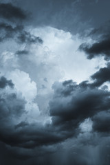 Evening storm clouds