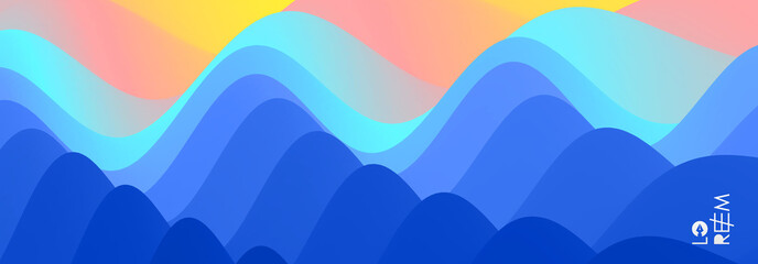 Abstract background with dynamic effect. Motion vector Illustration. Trendy gradients. Can be used for advertising, marketing, presentation.