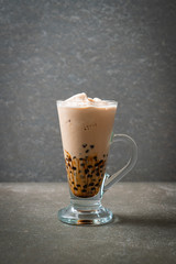 Taiwan milk tea with bubbles