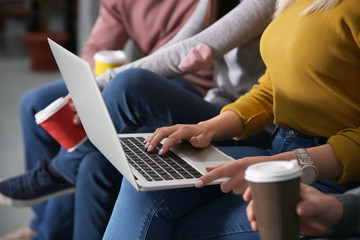 Young colleagues in modern business office