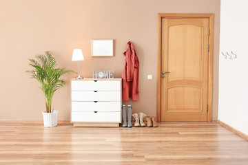 Stylish interior of modern hall