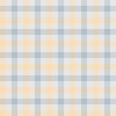 Tartan Vector Seamless Patterns, Dark Blue And Light Yellow
