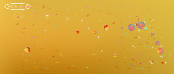 Colorful abstract ultra wide space background 