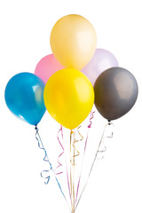 helium balloons isolated