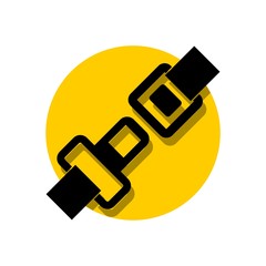 Seat belt icon, Safety in the car or airplane