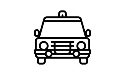  Police car police related icon vector image