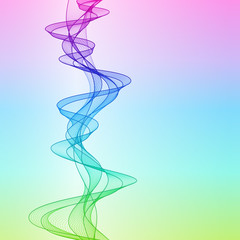 Universal Background Design with Transparent Wave Line on Gradient Backdrop.