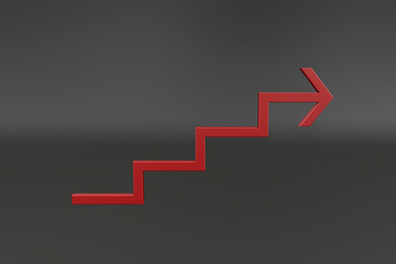 Rising trapezoidal arrow