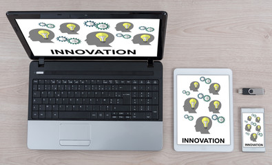Innovation concept on different devices